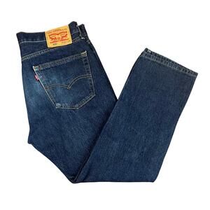Levi's 505 regular fit straight leg jeans blue denim W34 L29